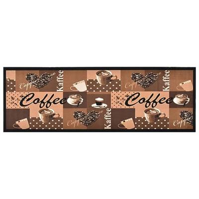 VidaXL Keukenmat wasbaar coffee 60x300 cm bruin