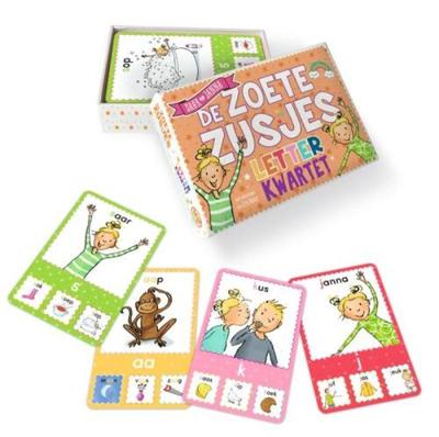 De Zoete Zusjes letterkwartet (Kaartspellen)