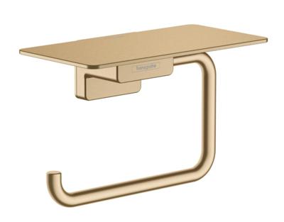 Hansgrohe Toiletrolhouder Met Planchet AddStoris Geborsteld Brons