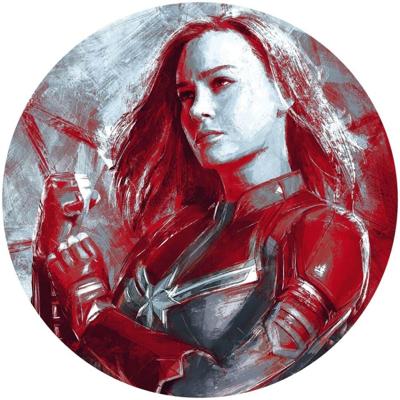 Noordwand Komar Dots Behangcirkel Marvel - Avengers - Painting Captain Marvel - DD1-046
