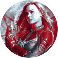 Noordwand Komar Dots Behangcirkel Marvel - Avengers - Painting Captain Marvel - DD1-046 - thumbnail