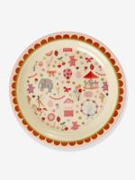 Melamine kinderbord FUN FAIR PINK 22 cm rice rood - thumbnail