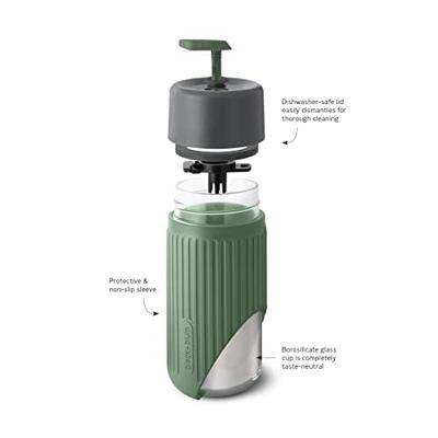 Black+Blum Reisbeker Glas - 0.34Ltr - Grijs/Leisteen
