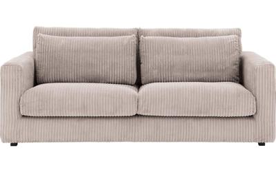 Goossens Bank Ravenia bruin, stof, 3-zits, stijlvol landelijk Goossens Bank Ravenia bruin, stof, 3-zits, stijlvol landelijk