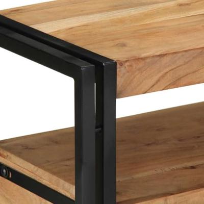 Wandtafel met lade Bruin 90 x 33 x 75 cm Massief Acaciahout