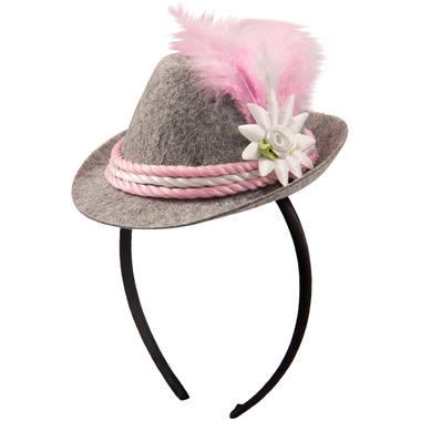Tiara mini roze Oktoberfest