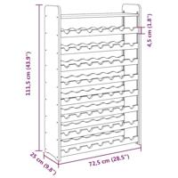 Wijnrek met bovenblad 72,5x25x111,5 cm massief grenenhout - thumbnail