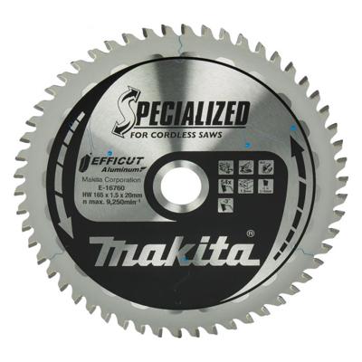 Makita Cirkelzaagblad voor Aluminium | Specialized | Ø 165mm Asgat 20mm 54T - E-16760