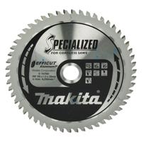 Makita Cirkelzaagblad voor Aluminium | Specialized | Ø 165mm Asgat 20mm 54T - E-16760 - thumbnail