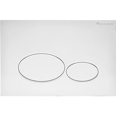 Wiesbaden X32 Drukplaat Mat Wit voor Inbouwreservoir