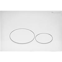 Wiesbaden X32 Drukplaat Mat Wit voor Inbouwreservoir - thumbnail