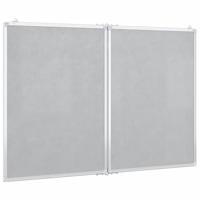 Whiteboard magnetisch inklapbaar 120x80x1,7 cm aluminium - thumbnail