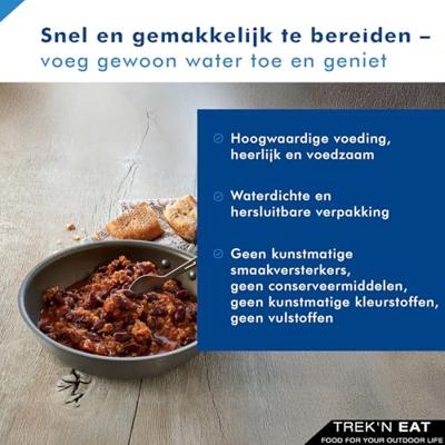 Trek'n eat Chili Con Carne Reismaaltijd