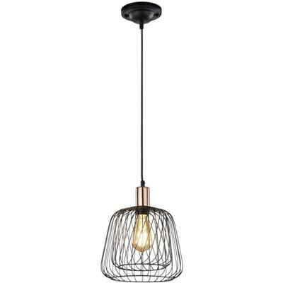 Moderne LED Hanglamp - E27 Fitting - Rond - Mat Zwart - Aluminium