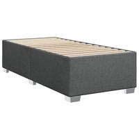 Boxspring met matras stof donkergrijs 90x190 cm - thumbnail