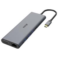 Akasa USB Type-C 14-In-1 Dock USB-C dockingstation Geschikt voor merk (dockingstation): Universeel Geïntegreerde kaartlezer, USB-C Power Delivery - thumbnail