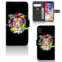 Apple iPhone Xs Max Leuk Hoesje Lion Color - thumbnail