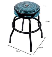 Ortega OBS24-BLKC 24 inch Bar Stool Blue Kaleidoscope barkruk 61 cm - thumbnail