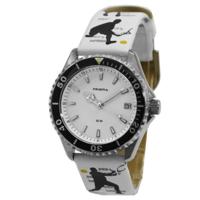 Coolwatch P.2567 33H120098 Kinderhorloge Happy Time Staal/leder wit 33 mm - thumbnail