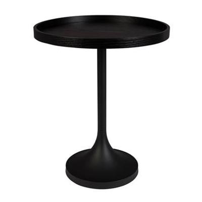 Zuiver Ronde Bijzettafel 'Jason' 46cm, kleur Zwart
