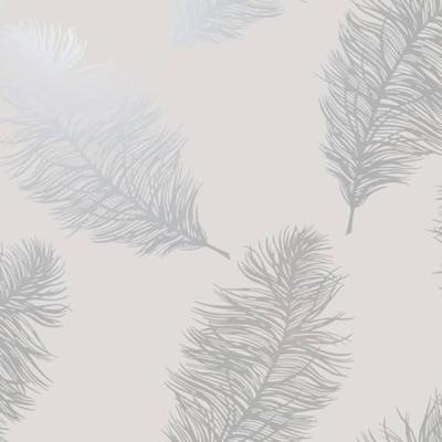 DUTCH WALLCOVERINGS behang fawning feather lichtgrijs