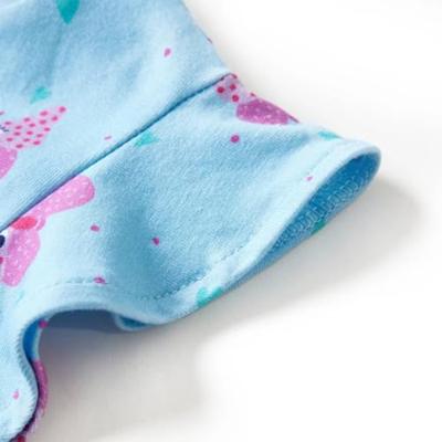 Kinderjurk met knopen zonder mouwen vlinderprint 92 lila Kinderjurk met knopen zonder mouwen vlinderprint 92 lila