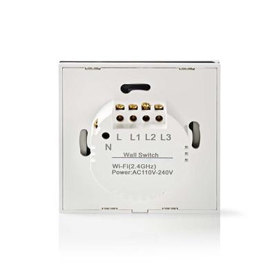 Nedis SmartLife Wandschakelaar | Wi-Fi | 300 W | Glas | Wit | 1 stuks - WIFIWC10WT WIFIWC10WT - thumbnail