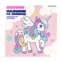 Schilderen Op Nummers Unicorn 20x20cm, 6 Kleuren - thumbnail