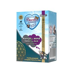 Renske vers bereide maaltijd eend konijn en graanvrij