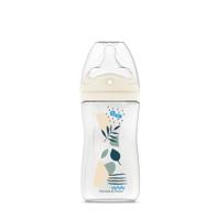 Babyfles tegen koliek - DODIE - 270 ml - Biomimicry speen met meerdere perforaties - 3+ maanden - Flow 2 - Blauw - thumbnail