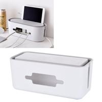 Home kabel opbergdoos holle draad snoer veiligheid tidy organisator container grootte: normaal (wit) - thumbnail
