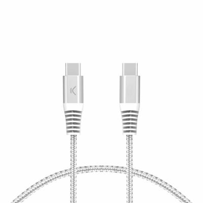 Kabel USB-C naar USB-C KSIX Wit Kabel USB-C naar USB-C KSIX Wit