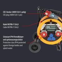 Brennenstuhl 1319200010 Kabelhaspel 30.00 m Zwart CEE-stekker 32 A 5-polig - thumbnail