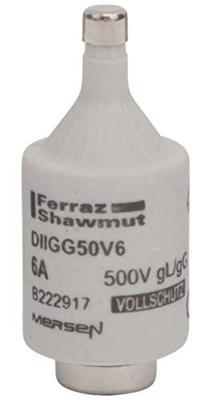 Mersen 00597.006700 Diazed zekering Afmeting zekering: DII 6 A 500 V