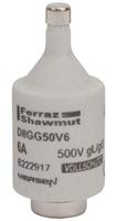 Mersen 00597.006700 Diazed zekering Afmeting zekering: DII 6 A 500 V - thumbnail