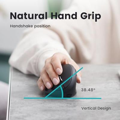 Perixx PERIMICE-819 Ergonomische muis Bluetooth, Radiografisch Optisch Zwart Oplaadbaar Perixx PERIMICE-819 Ergonomische muis Bluetooth, Radiografisch Optisch Zwart Oplaadbaar