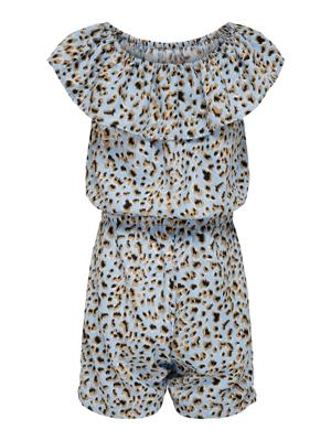 KIDS ONLY jumpsuit KONLINO met all over print lichtblauw/lichtbruin/zwart