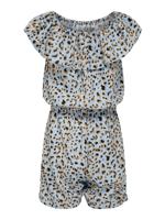 KIDS ONLY jumpsuit KONLINO met all over print lichtblauw/lichtbruin/zwart - thumbnail