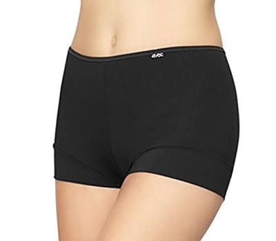3844 dames boxershort microfiber - Dames polyamide hoge onderbroek - Badstof kruisje - ondergoed