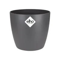 Brussels rond bloempot 10,5 cm antraciet elho - Elho - thumbnail