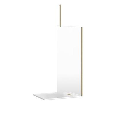 Crosswater Gallery 8 Zijwand - 199.7x115.5cm - 8mm - helder glas - zonder profiel en stabilisatiestang GR120008CF