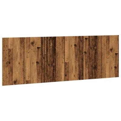 Hoofdbord wandmodel 240x1,5x80 cm bewerkt hout oud houtkleurig Hoofdbord wandmodel 240x1,5x80 cm bewerkt hout oud houtkleurig