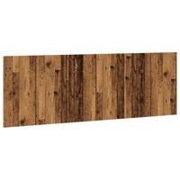 Hoofdbord wandmodel 240x1,5x80 cm bewerkt hout oud houtkleurig - thumbnail