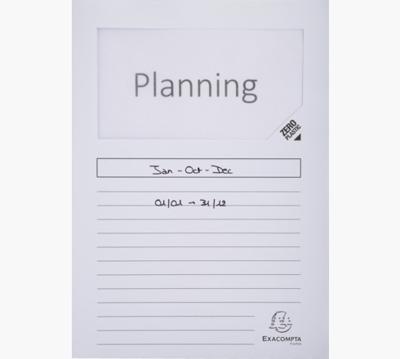Exacompta L-map met venster Forever, pak van 100 stuks, wit