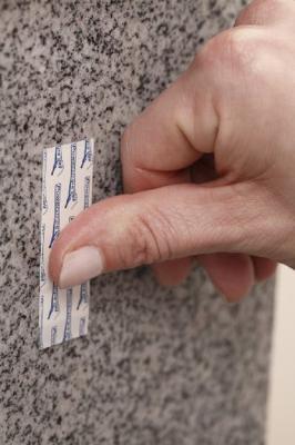 Tesa haak S ovaal wit