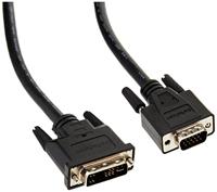 .com DVI-naar-VGA-beeldschermkabel MM - DVI-naar-VGA (15-pins) 2 m - Videokabel - HD-15 (VGA) (M) naar DVI-A (M) - 2 m - gevormd, duimschroeven - zwart - thumbnail