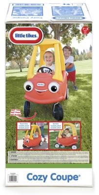Little Tikes cozy coupe loopauto 44x72x84 cm geel/rood