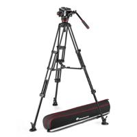 Manfrotto MVK504XTWINMC Carbon Twin Leg mid-spreader tripod + 504X video head - thumbnail