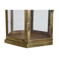 Kaarshouder Home ESPRIT Gouden Metaal Kristal 23 x 23 x 48 cm - thumbnail