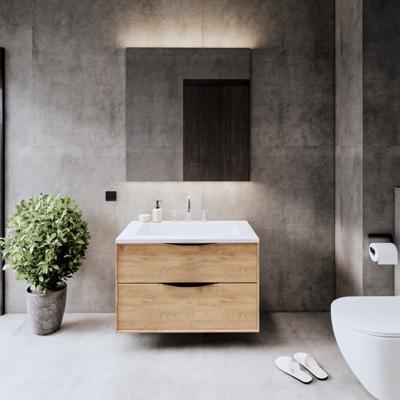 Onderkast Gliss Design Eleganz Hera Zwart 80 cm 2 Lades Oak Classic Gliss Design